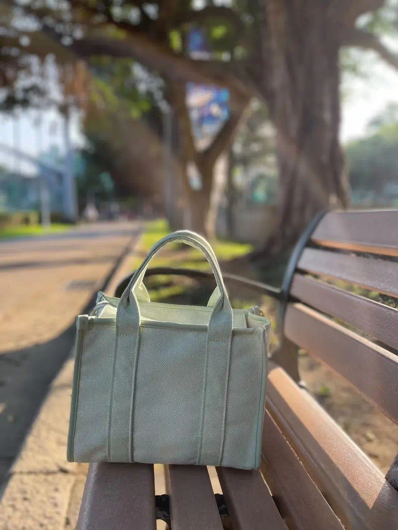 SHORTS-CANVAS TOTE AND COSMETIC BAG