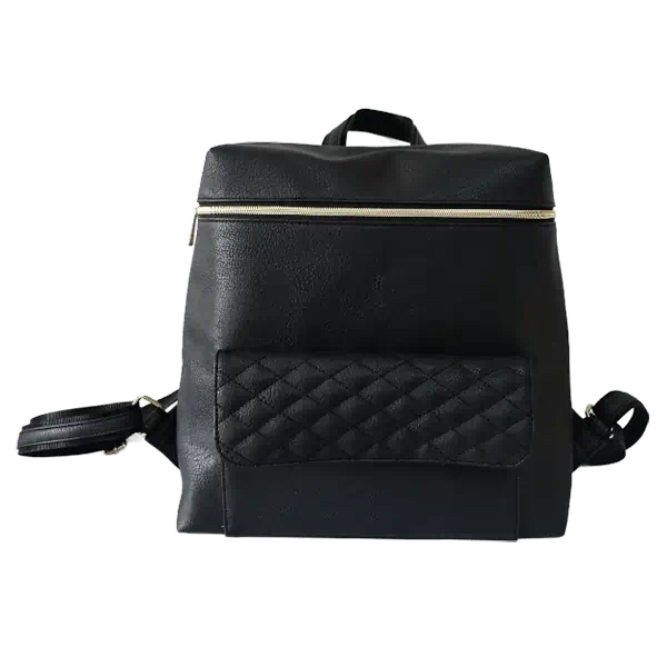 Front pocket lady office school backpack