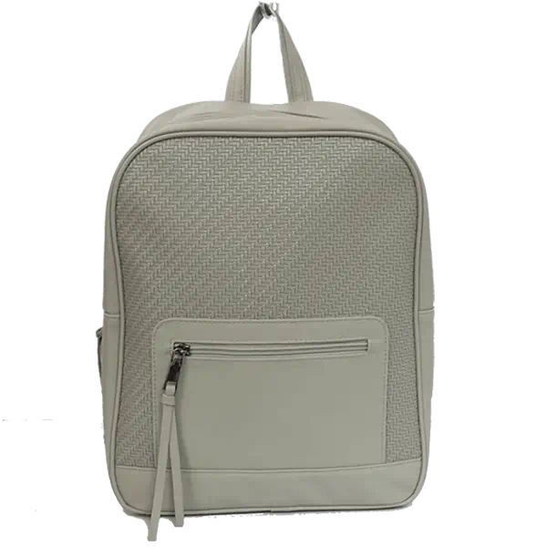 編織紋理皮革背包