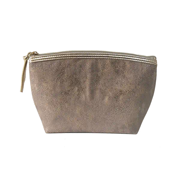 Trousse de maquillage en tissu effet métal "offre spéciale"