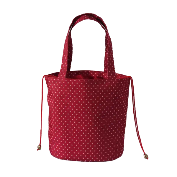 Girls lunch drawstring print bag