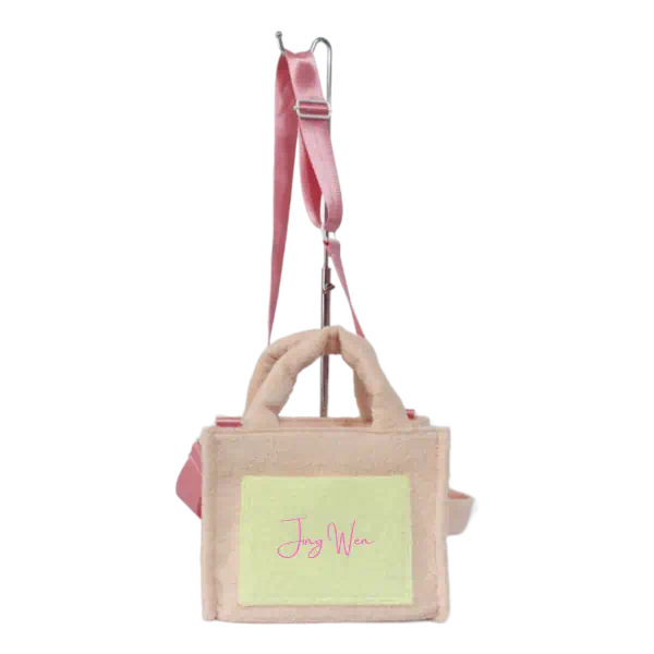 Милая сумка на плечо из махрового меха и полотенца в тон, сумка на плечо